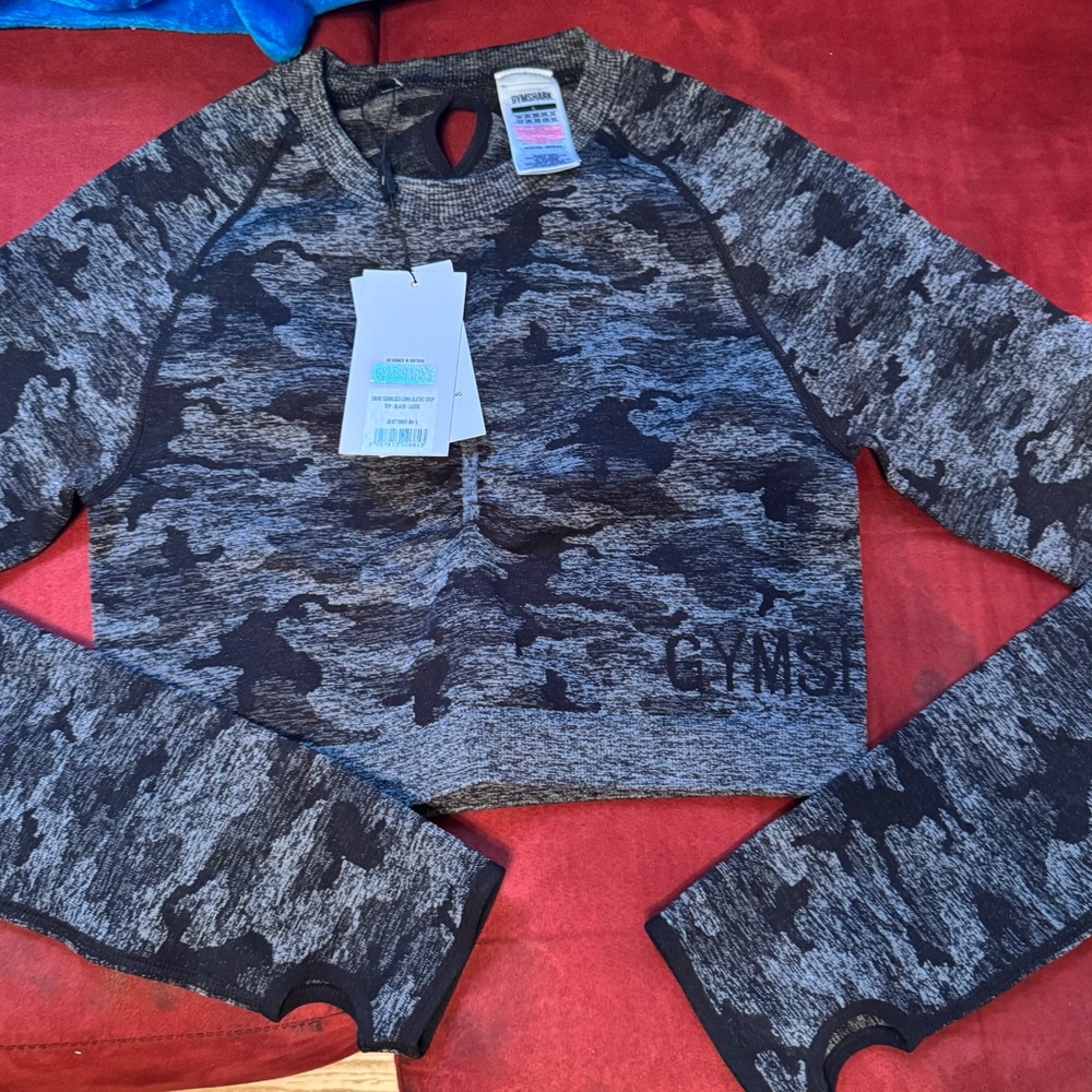 Camo Long Sleeve Crop Top (OG GS)